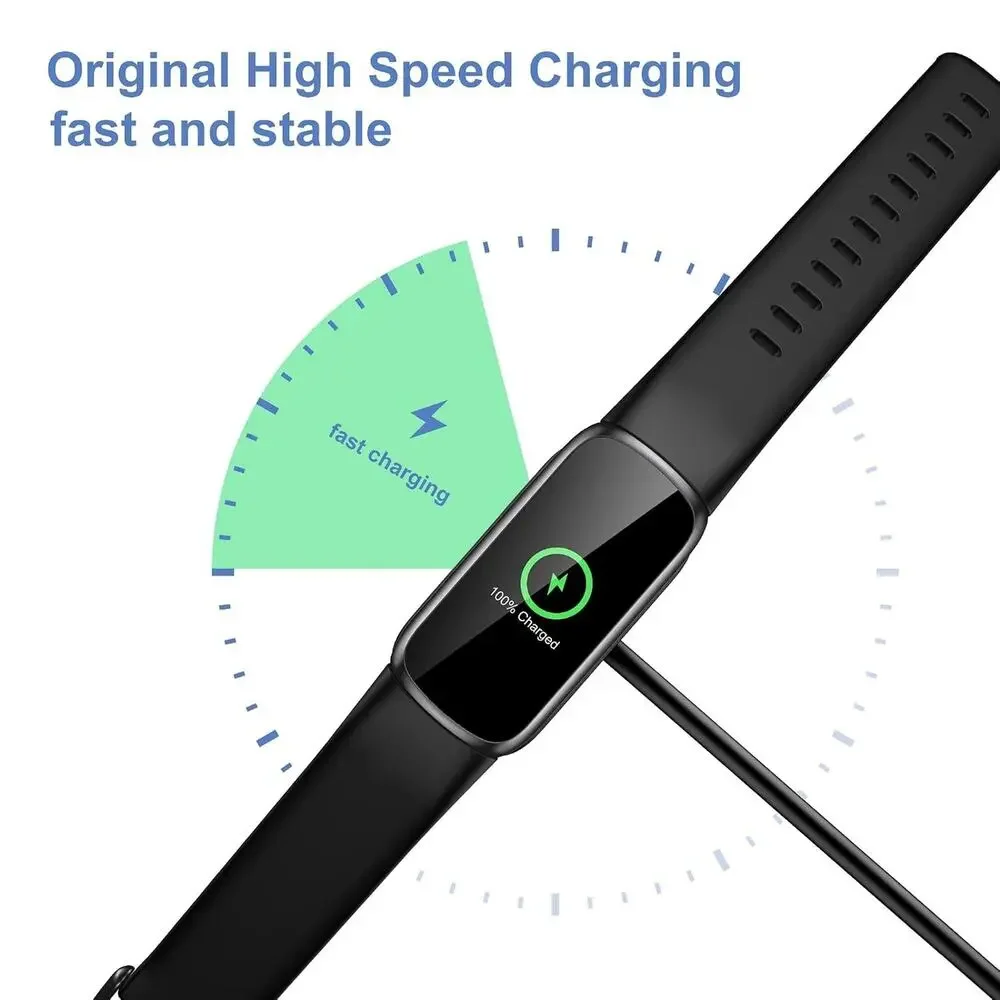 Replace Fitbit Charge 5 6 Luxe 3.3ft USB Charging Cable Magnetic Charger Cord